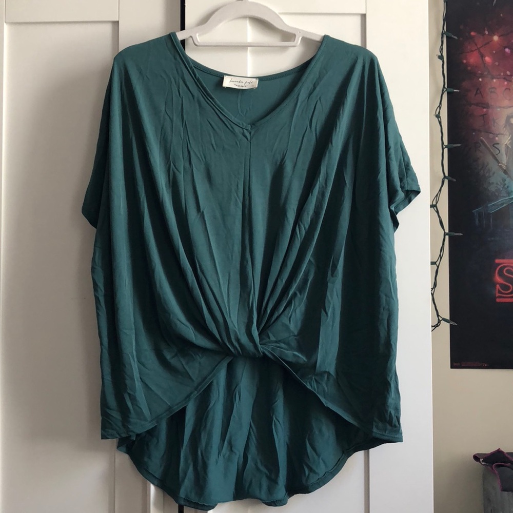 Teal Green Short Sleeve Tunic
